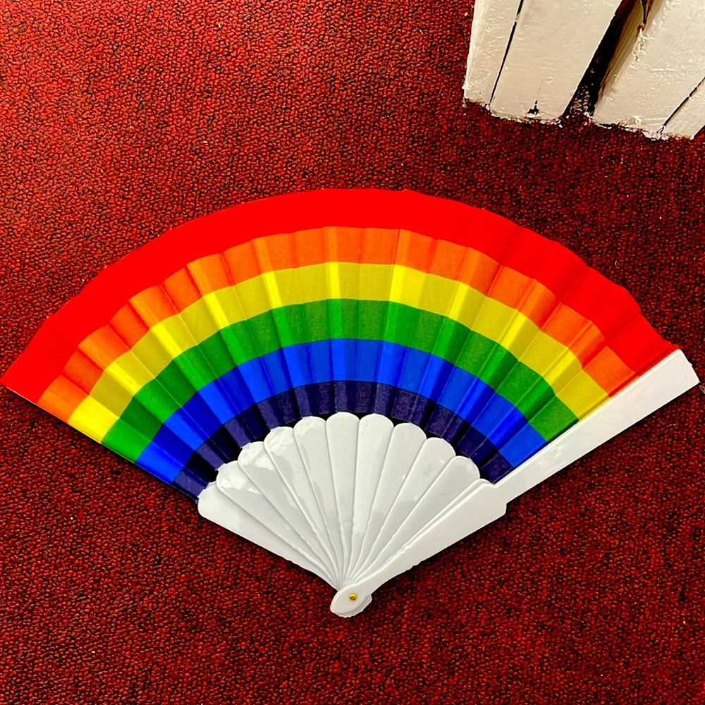 White Plastic Fan Set for Parties